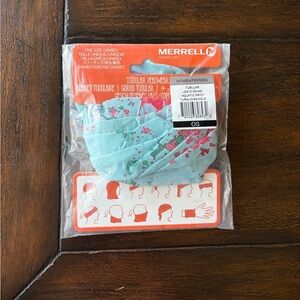 Merrell Aqua Print Turquoise Tubular Headwear-unisex